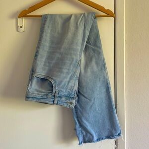 Free People Light Wash Flare Jeans